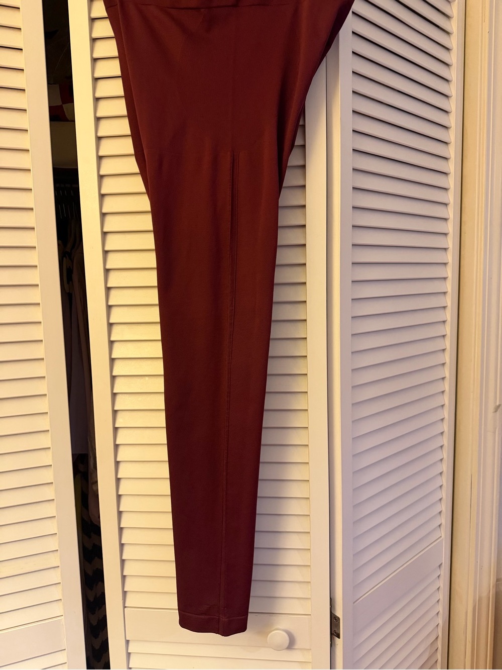 Plus size Shapermint burgundy pants